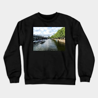 Boats on Bristol Harbour, England, UK Crewneck Sweatshirt